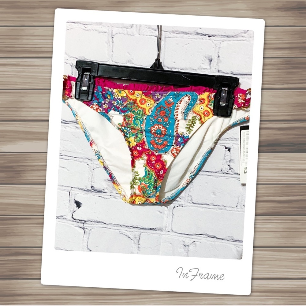 NWT ABS by Allen Schwartz Paisley Bikini Bottoms